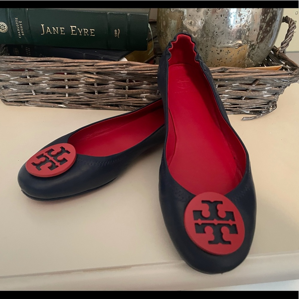 Minnie Travel Ballet Flat, Red/Blue